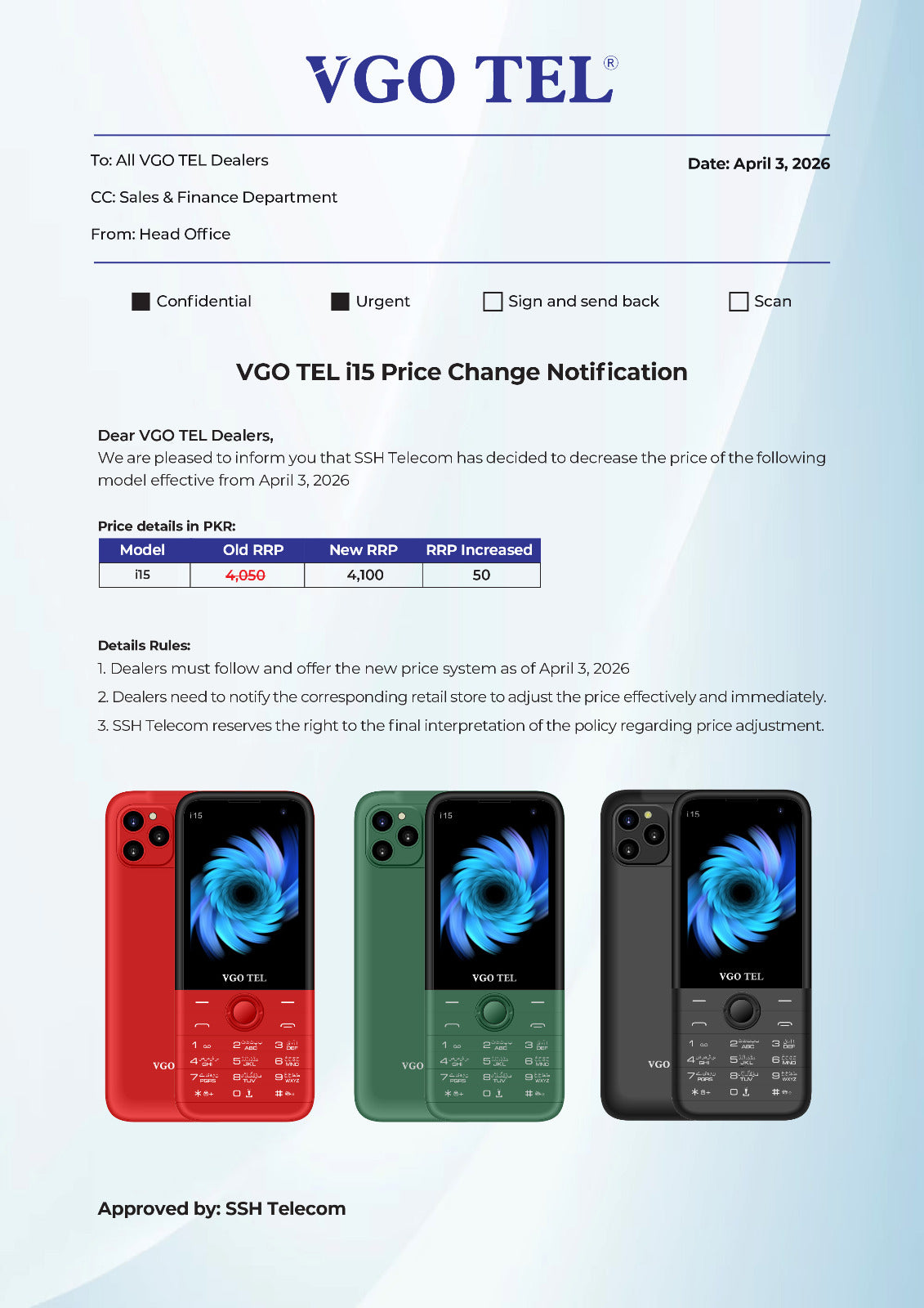 VGO TEL i15 PRICE UPDATE ANNOUNCED TODAY