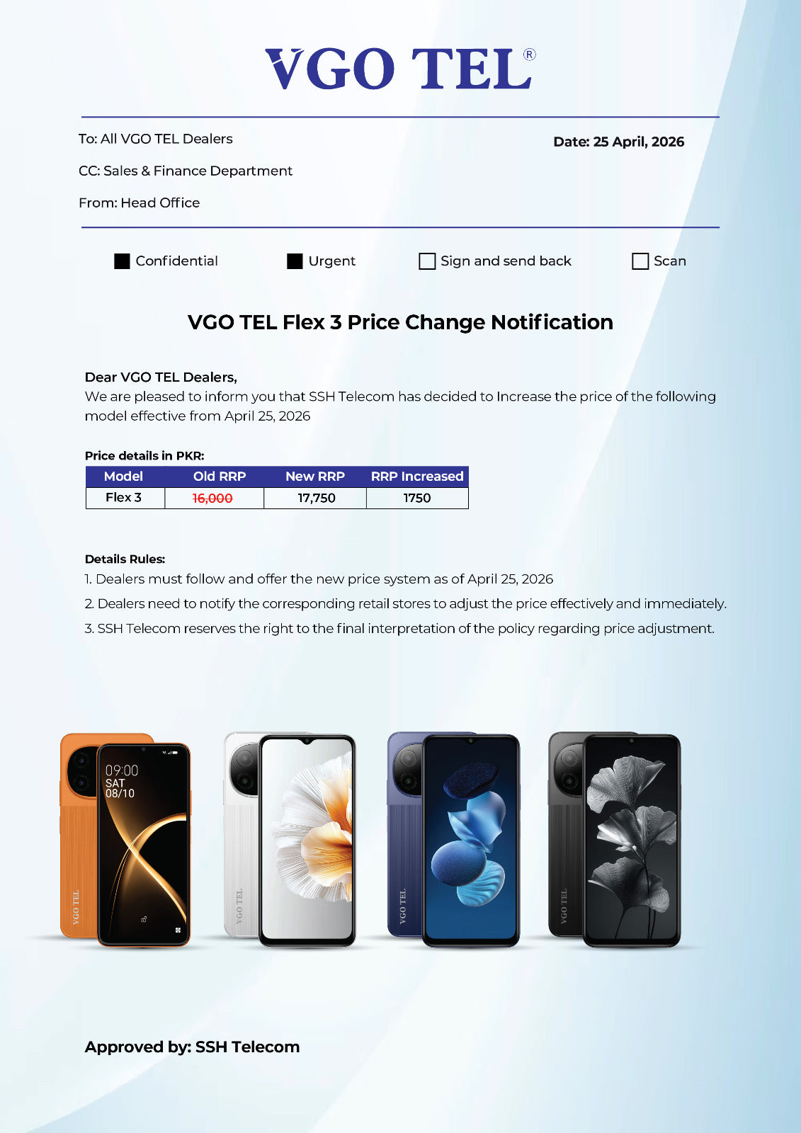 VGO TEL FLEX 3 NOW PKR 17,750 – OFFICIAL PRICE UPDATE 2026