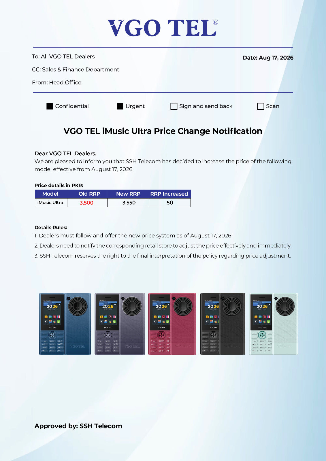 VGO TEL I MUSIC ULTRA PRICE INCREASE IN PAKISTAN – UPDATED PRICE 2026