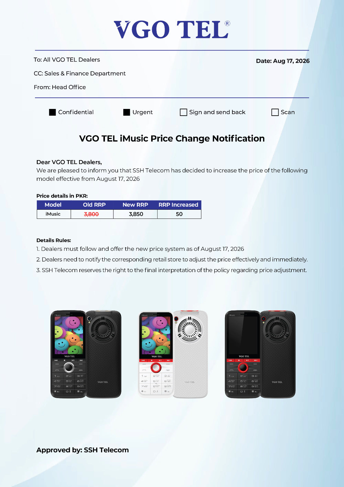 VGO TEL I MUSIC PRICE INCREASE IN PAKISTAN – UPDATED PRICE 2026