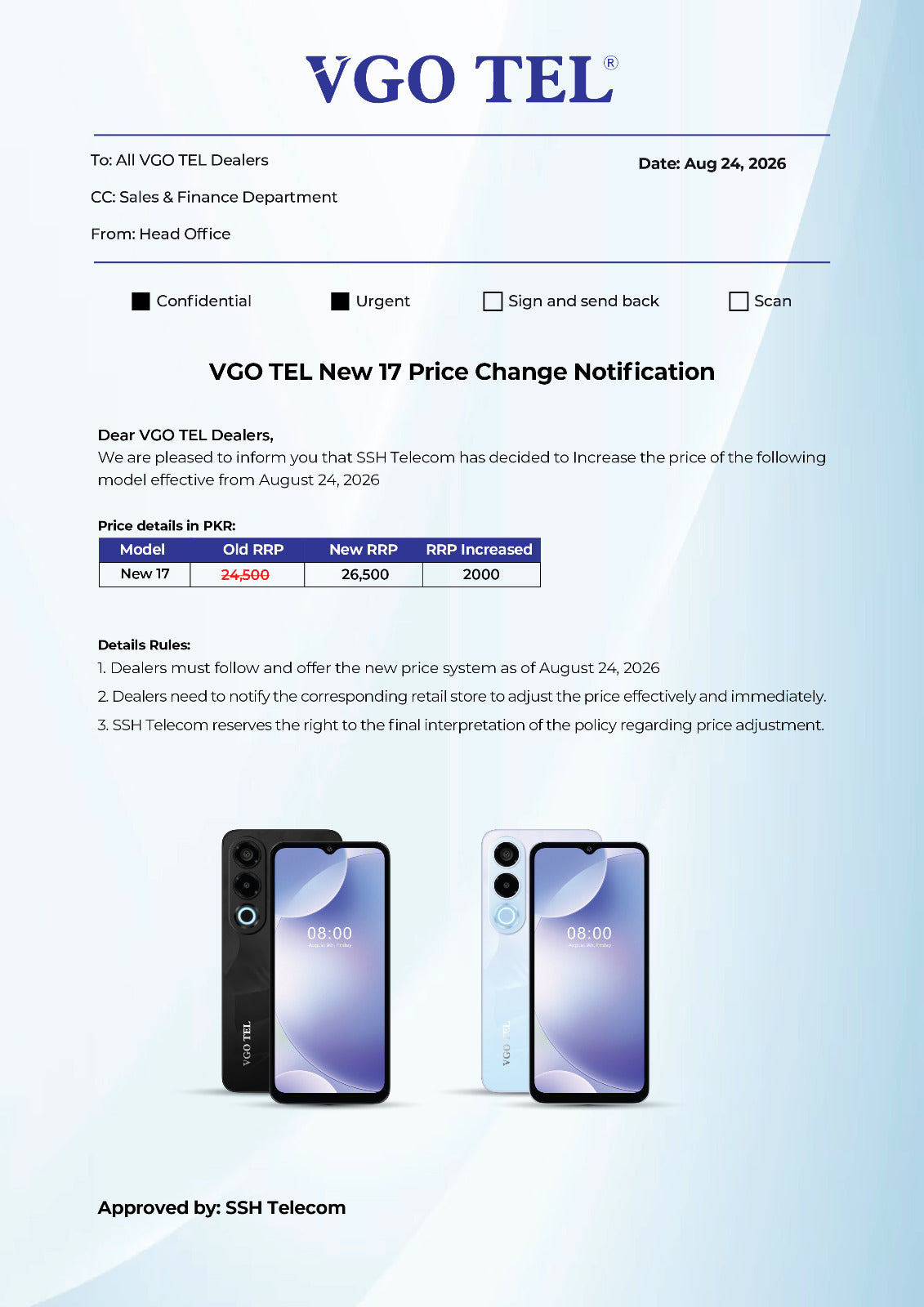 VGO TEL NEW 17 GETS A PRICE UPDATE – NEW PRICE IN PAKISTAN