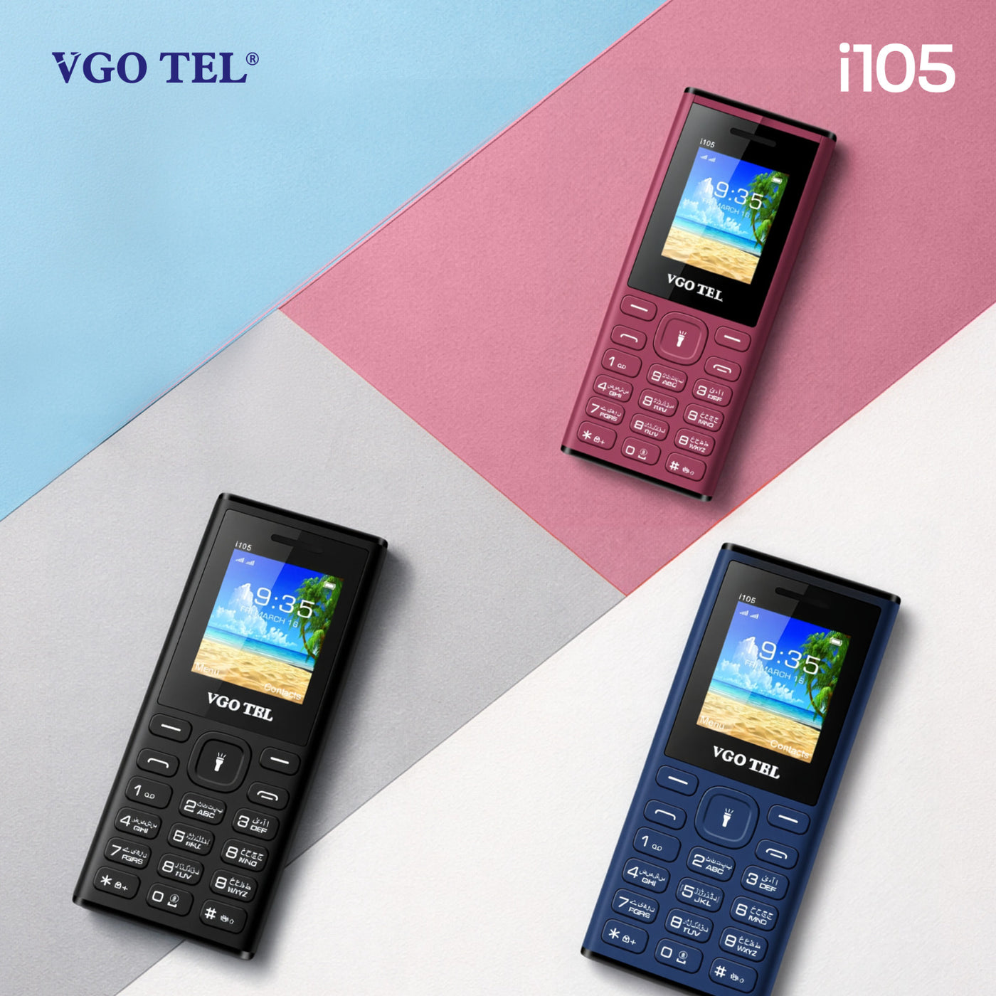 VGO TEL LAUNCHES i105 FEATURE PHONE WITH 2950MAH BATTERY